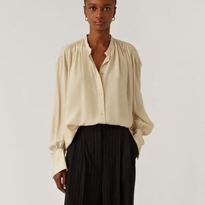 Joseph Ivory Button-Down Blouse